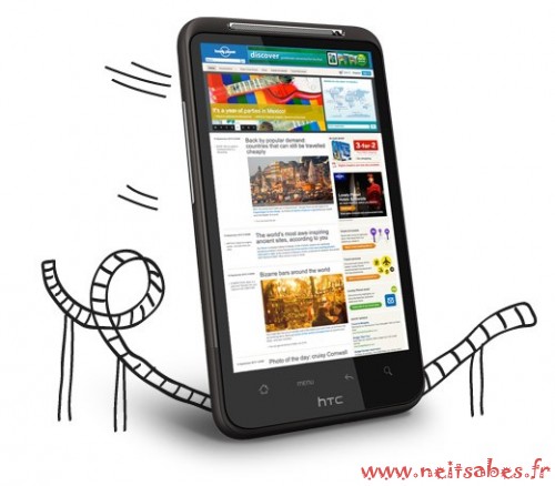 HTC HD7 (Windows Phone) ou HTC Desire HD (Android)