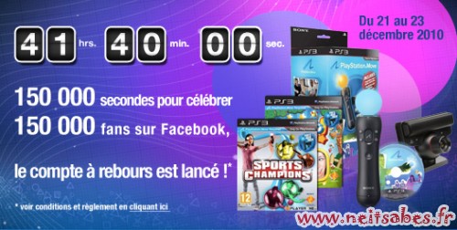 PlayStation France lance un concours pour fêter ses 150 000 fans sur Facebook !