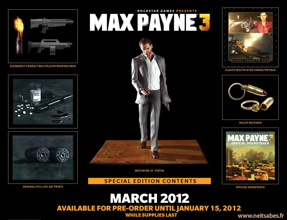 L'édition collector de Max Payne 3 dévoilée !