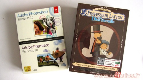 Achat - Professeur Layton et la Diva Eternel Blu-Ray collector & Adobe Photoshop+Premiere Elements 10