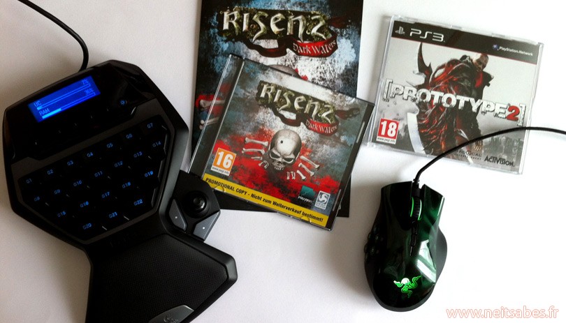 C'est arrivé cette semaine ! Logitech G13, Razer Naga Hex, Prototype 2 et Risen 2 Dark Waters.