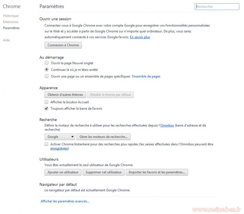 Résoudre l'erreur 324 "aucune donnée reçue" de certains sites sous Chrome (comme Izneo).